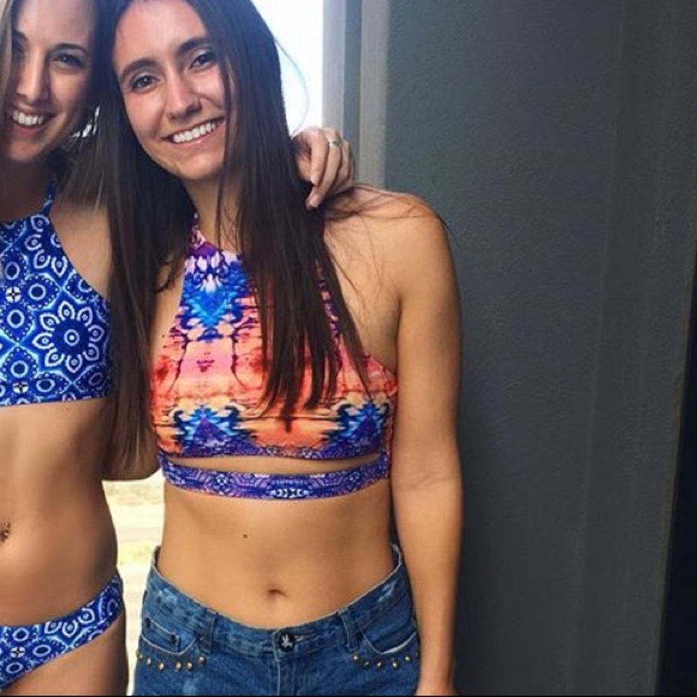 Fun/ bright colored bathing suit top